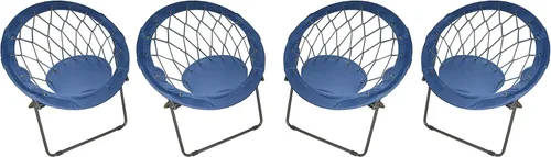 Zenithen Bungee - Silla plegable portátil con marco de acero, perfecta para dormitorios, dormitorios y espacios de estar, uso para juegos, lectura o