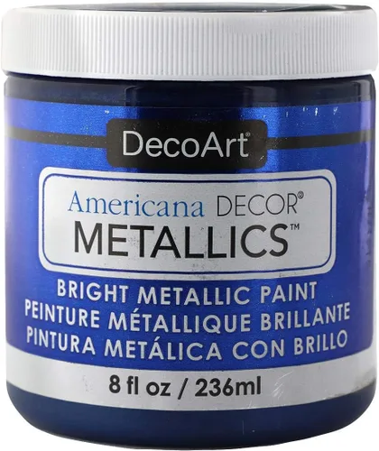 Decoart DECADMTL-36.19 AmricnaDecoMetallic8ozDpSpphre Zafiro profundo