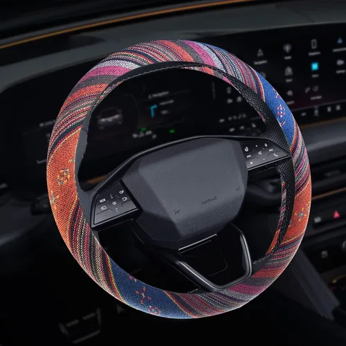 Miniatura 17 de Funda para Volante de Auto, Accesorios para Volante, Funda Universal de 15 Pulgadas de Microfibra Transpirable LCE de Seda, Protector Universal