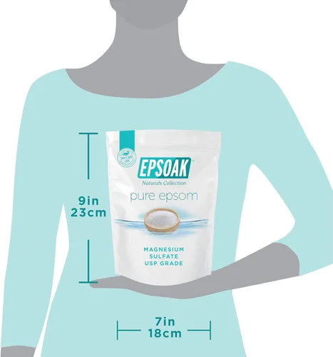 Miniatura 8 de Sales de Epsom para baño, spa, ducha y pies de Epsoak, Blanco