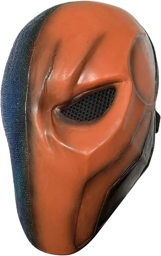 Miniatura 3 de Deathstroke - Máscara de látex de superhéroe de Arkham City para Halloween, accesorios de cosplay
