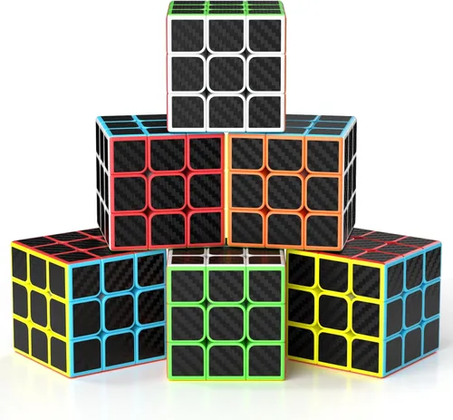 Miniatura 11 de Vdealen Juego de cubos de velocidad 3x3x3, paquete de 6 cubos de velocidad, juego de cubos mágicos a granel, premio para aulas escolares, regalos