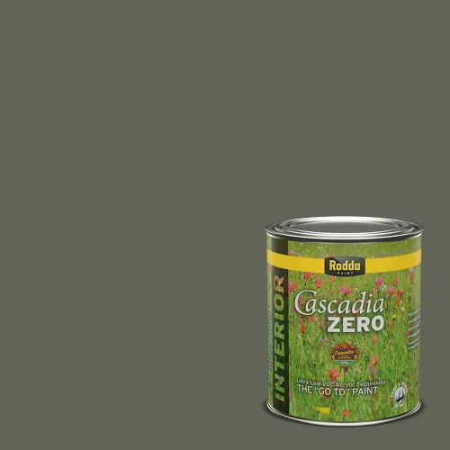 Miniatura 72 de Rodda Paint CASCADIA XL Pintura e imprimación satinada exterior en uno, cuarto de galón, Aquafir