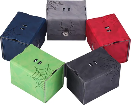 Miniatura 5 de Zoopin - Caja de cuero con contador de vida giratorio integrado (azul)