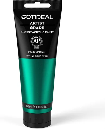 Miniatura 27 de GOTIDEAL - Pintura acrílica sienna tostado, tubos de 4.1 oz, no tóxicas, duradera, para pintor adulto o niño y para lienzo, madera, arcilla, tela