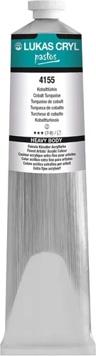 LUKAS Cryl Liquid - Pintura acrílica de cuerpo suave para vertido, pintura acrílica profesional de baja viscosidad, turquesa cobalto, 6.8 fl oz