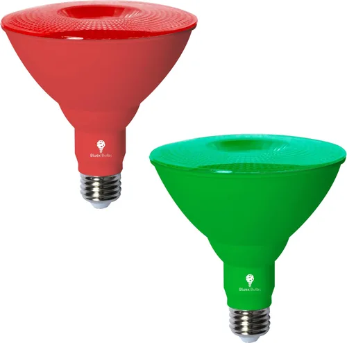 Bluex Bulbs Bombilla LED Par38 – 18 W (equivalente a 120 vatios) – Regulable – Base E26 – Luces LED, decoración de fiestas, porche, iluminación del
