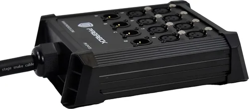 Miniatura 2 de PRORECK Cable de serpiente, placa de circuito XLR de perfil bajo de 8 canales, cable divisor XLR para vivo, grabación, escenario, estudio, 25 pies