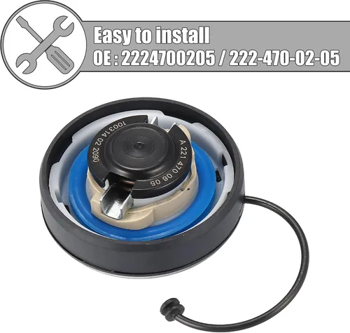 Miniatura 4 de X AUTOHAUX 2224700205 Tapa del depósito de combustible para Mercedes-Benz CLA250 CLA45 AMG E300 E43 GLA250 GLA45 S450 S550 S560 S63 S65 SL400 SL450