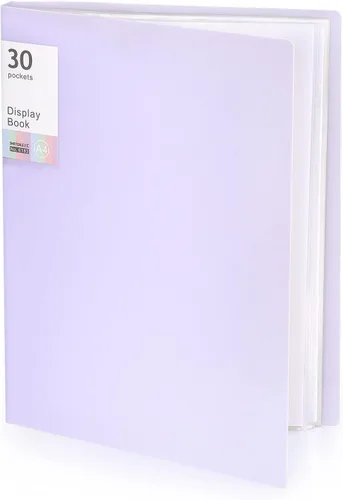 Tamaki - Carpeta portafolio con fundas de plástico, carpeta de bolsillo con protectores de hojas transparentes, libro expositor de 60 páginas, libro