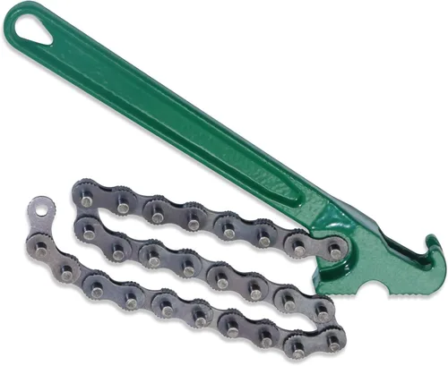 Miniatura 7 de Llave de cadena de trinquete resistente de 9 pulgadas, herramienta reversible de filtro de aceite, herramientas de accesorios de tubería, ajuste