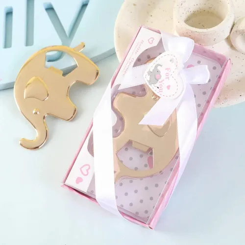 Miniatura 5 de Paquete de 15 abrebotellas para baby shower, abrebotellas con forma de elefante, regalos de baby shower, cumpleaños, despedida de soltera, regalo