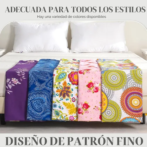 Miniatura 6 de Bedlifes - Juego de sábanas King ultrasuave, transpirable, con bolsillo profundo de flores sedosas, 100% microfibra, 4 piezas, tamaño King con Flor