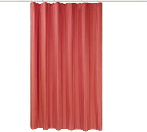 Miniatura 8 de Simple&Opulence Cortina de ducha de tela sólida con ganchos para baño, extralarga, 72 x 78 pulgadas, impermeable, lavable a máquina, juego