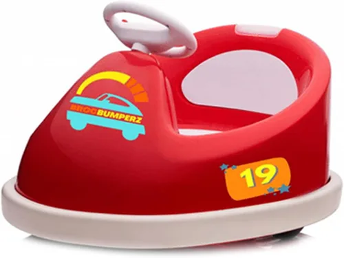 Best Ride On Cars Bumperz - Vehículo de parachoques eléctrico de 6 V para niños de 2 a 4 años, barra anticolisión, giro de 360 grados, luces LED,