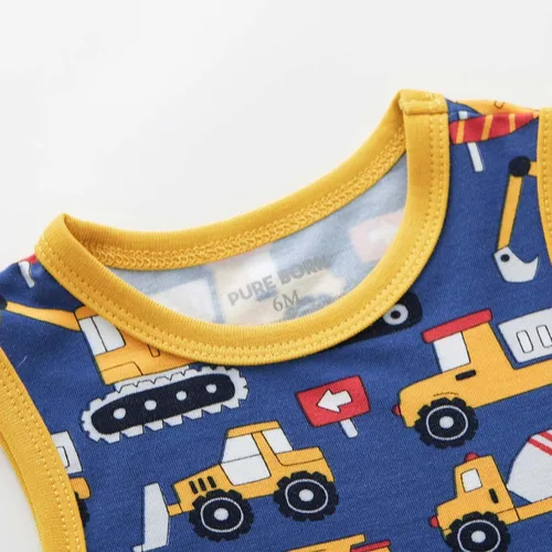 Miniatura 114 de pureborn Mameluco de algodón súper suave para bebés niños y niñas de 0 a 24 meses