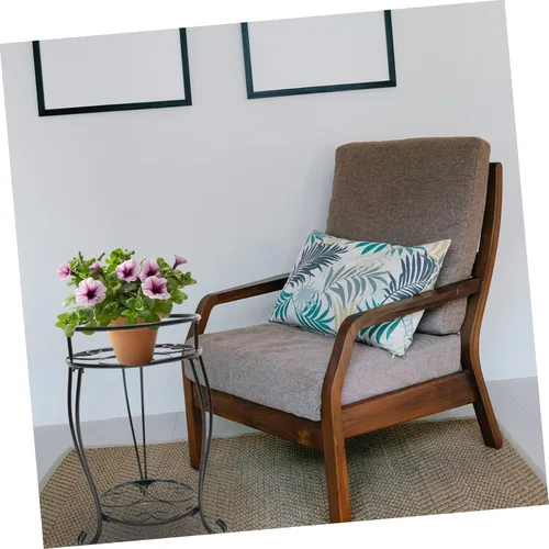 Miniatura 3 de Soporte de hierro resistente para plantas, elegante soporte para macetas para decoración de oficina en casa