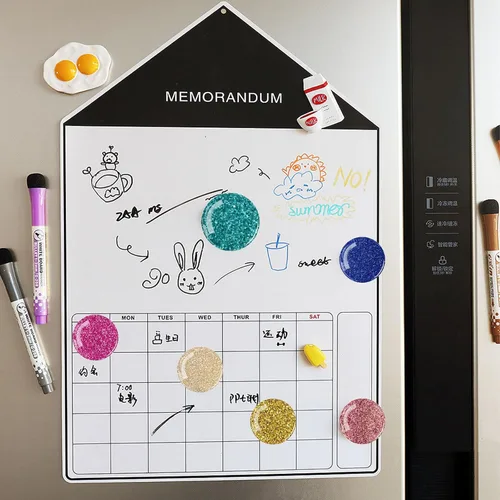 Miniatura 6 de Imanes de vidrio fuerte mezclado con purpurina brillante, 12 imanes para refrigerador, divertida forma de imán de nevera, lindo imán pequeño