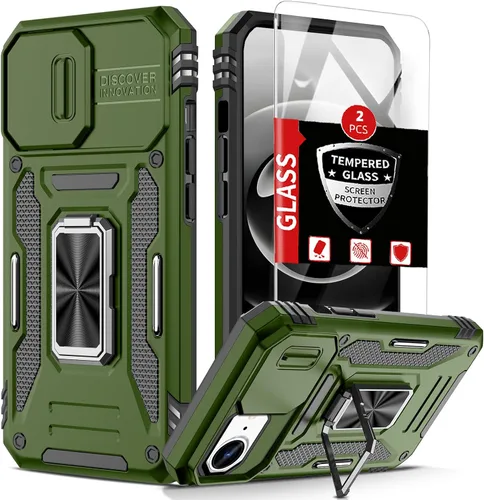 Miniatura 33 de Funda para iPhone 12 Pro Max con 2 protectores de pantalla, cubierta deslizante integrada para cámara para 12Pro Max, funda para teléfono