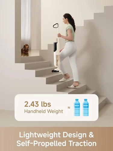 Miniatura 5 de MOVA K30 SE - Aspiradora en seco y húmedo, trapeador inteligente de alcance plano de 180°, limpieza de doble borde de 0 pulgadas, autolimpieza