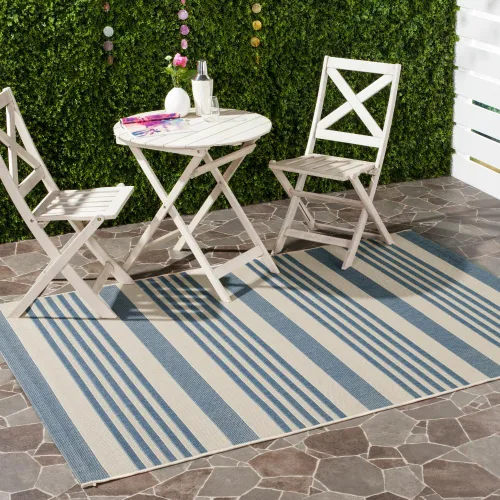 Miniatura 99 de SAFAVIEH Courtyard Collection - Alfombra decorativa, 2.3 x 5 pies, beige y verde oscuro, para interior/exterior, resistente a la intemperie