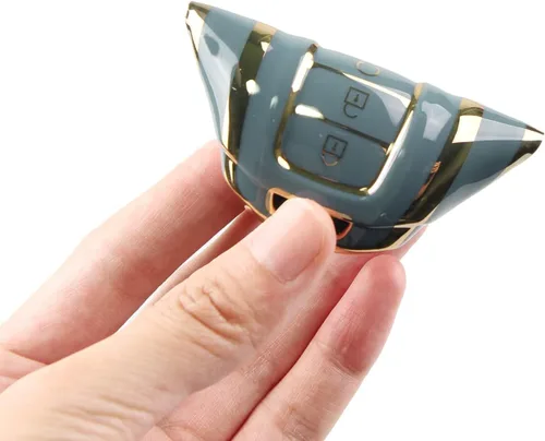Miniatura 5 de MILD EAST Para Hyundai Palisade Elantra Key fob Cover Case con llavero Smart 5 Botón TPU Protector Keyless Remote Holder Azul