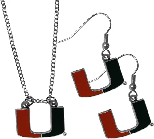 Miniatura 2 de Siskiyou Sports NCAA unisex-adult Dangle Earrings and Chain Necklace Set