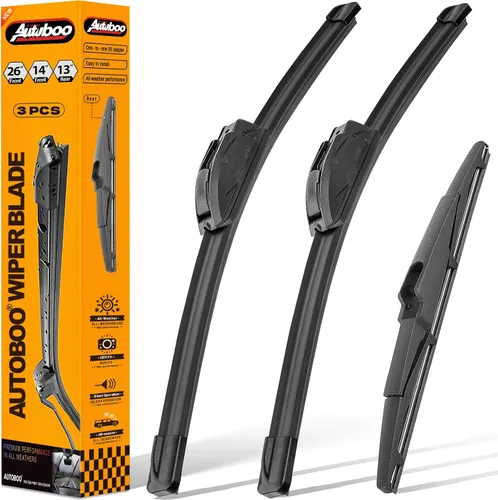 Miniatura 39 de AUTOBOO - Limpiaparabrisas de repuesto 26 + 20 pulgadas con limpiaparabrisas trasero de 12 pulgadas para BMW X3, X4, 2018, 2019, 2020, 2021, 2022
