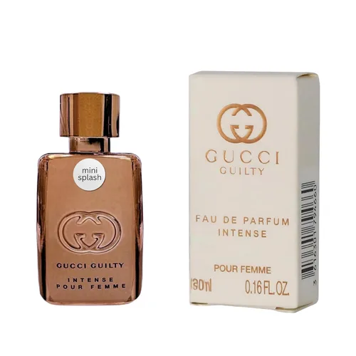 Gucci Perfume Guilty para mujer Eau De Parfum Intense Mini Perfume Splash 0.16 Fl Oz