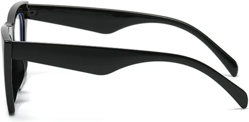 Miniatura 3 de helena Gafas de lectura cuadradas de gran tamaño para mujer, para lectores de moda, con bisagra de resorte, montura cuadrada gruesa, lentes UV400