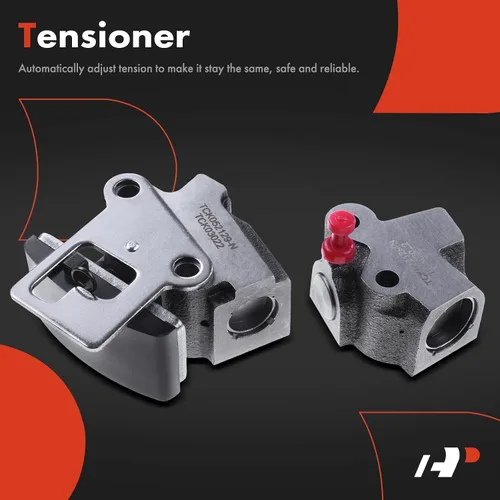 Miniatura 6 de A-Premium Kit de cadena de distribución del motor con riel guía y piñón tensor y tensor más [compatible con DOHC, 4 cilindros 2.4 L, KA24DE]