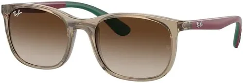 Ray-Ban Junior RJ9076S - Lentes de sol cuadrados para niños y niñas + paquete con gafas de diseñador iWear Kt