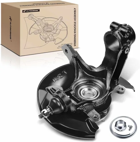 A-Premium Conjunto de cubo de cojinete de rueda y nudillo de dirección delantero izquierdo compatible con Honda Accord 2013 2014 2015 2016, lado del