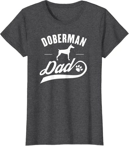 Miniatura 6 de Doberman Dad - Camiseta para amante del dueño del perro, Negro, S