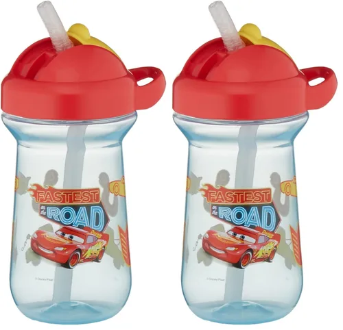 Miniatura 7 de The First Years Disney/Pixar Cars - Vaso con popote para niños pequeños, a prueba de derrames, con tapa abatible, a partir de 18 meses, 10 onzas