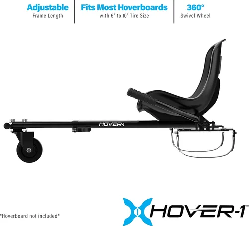 Miniatura 4 de Hover-1 Accesorio para Buggy Hoverboard - Compatible con la mayoría de los hoverboards eléctricos de 6.5" y 8", control de rueda trasera operado a