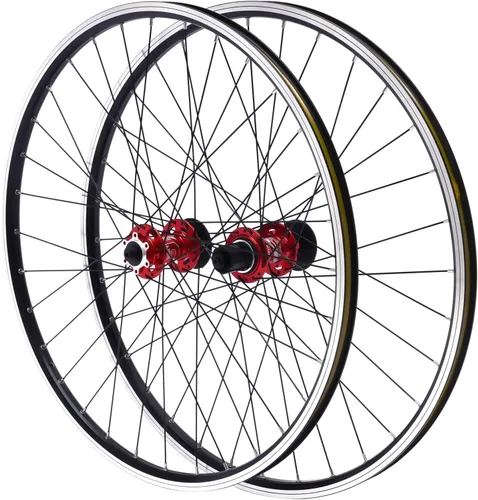 Miniatura 12 de Fit7 Ruedas de bicicleta – Freno de disco de 27.5/29 pulgadas, ruedas delanteras y traseras de bicicleta de montaña de liberación rápida para Buje