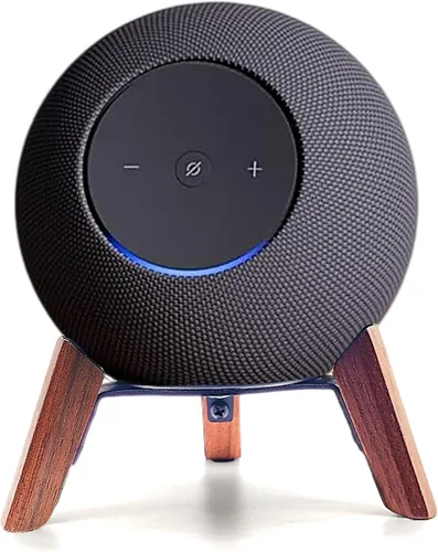 Soporte de madera real para Echo Studio (nuevo modelo) 2025, Echo (4ª generación), altavoz casero, soporte de trípode de escritorio protege Alexa