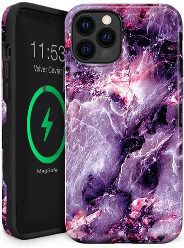 Miniatura 14 de VELVET CAVIAR Funda para iPhone 13 Pro Max, compatible con MagSafe, probada en caídas de 10 pies, con purpurina Galaxy Purpurina (Galaxy glitter)