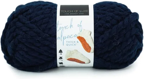 Miniatura 9 de Lion Brand Yarn Touch of Alpaca - Ovillo de lana grueso y rápido para tejer, ganchillo y manualidades, 1 unidad, color borgoña