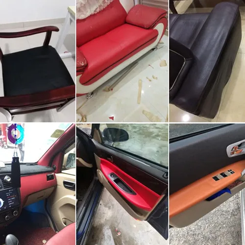 Miniatura 5 de Parche adhesivo de reparación de cuero, parche adhesivo de cuero de 20 x 54 pulgadas para sofás, asientos de automóvil, bolsos, chaquetas, parche