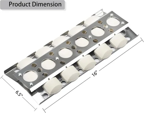 Miniatura 2 de Leship Bandeja de briquetas de 16 pulgadas para Summerset Sizzler 26 32 40 TRL Deluxe de 44 pulgadas, piezas para RCS Premier RJC009P RJC26A RJC32AL