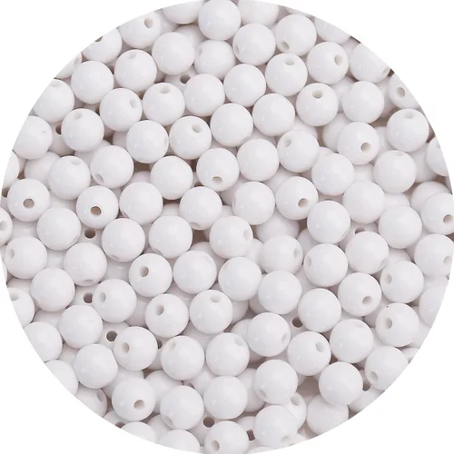 Miniatura 59 de BONNY BOXX 2000 piezas 4 mm cuentas redondas de acrílico de zafiro suave, bolas de plástico de chicle de burbujas, cuentas gruesas de bolas