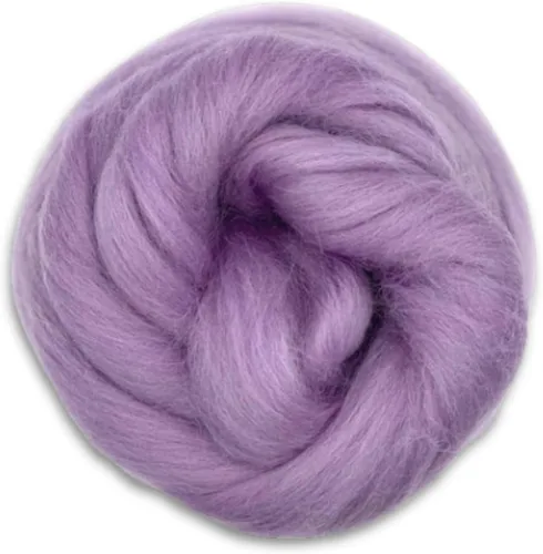 Miniatura 26 de Revolution Fibers Lana Corriedale teñida 8.2 onzas de parte superior de lana peinada de primera calidad 26 micras, 100% lana Corriedale pura