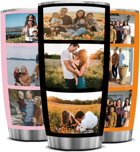 Miniatura 8 de Vaso de café personalizado con foto para mamá papá, vasos de café personalizados, taza de viaje, taza de regalo para padre, madre, hombres