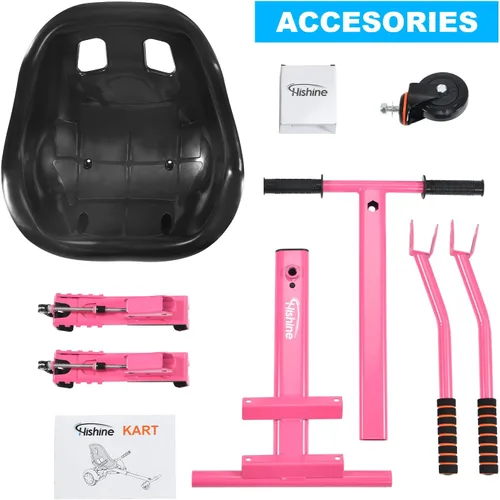 Miniatura 6 de Hishine Accesorio de asiento para aeropatineta de 6.5 a 10 pulgadas, diseño mejorado sin necesidad de correas de velcro, kit de conversión Go Kart