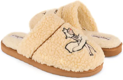 Miniatura 4 de Nuhaus Women's Footsuite Fuzzy Plush Fleece Slip-on Scuff Mule Slipper with Cozy Memory Foam