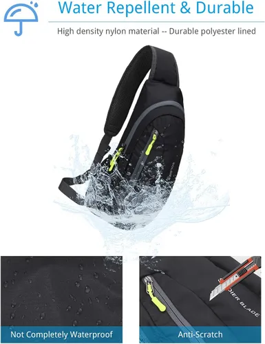 Miniatura 5 de Mochila cruzada para hombres y mujeres, mochila para el pecho, bolsa de hombro, gimnasio, ciclismo, viajes, deportes al aire libre