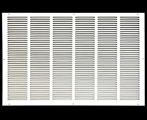 Miniatura 51 de HVAC Premium 30' x 10' [Abertura de conducto] Rejilla de aire de retorno de acero estampado plano - Pared lateral y techo - Cubierta de conducto
