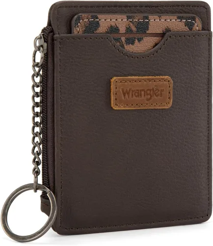 Miniatura 22 de Montana West X Wrangler - Tarjetero para mujer, con bloqueo RFID, llavero con ventana de identificación y bolsillo con cremallera para monedas